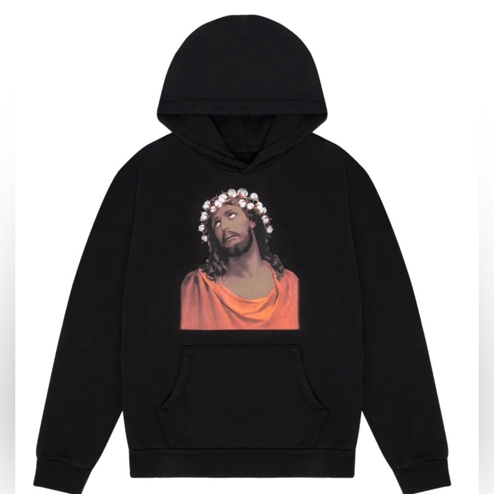 Denim tears crown made of cotton hoodie